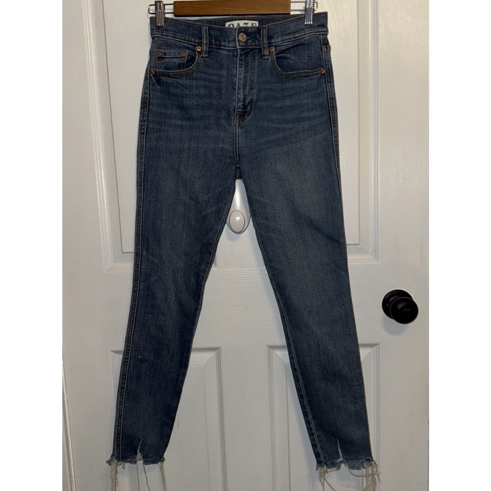 DAZE Denim Women’s Blue Slim Jeans Size 27 Frayed Hem